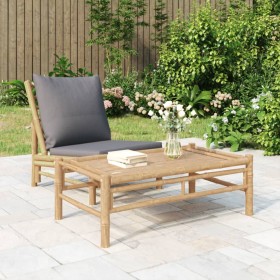 Mesa de centro de jardín bambú 100x55x33 cm de vidaXL, Sofás modulares de exterior - Ref: Foro24-363456, Precio: 90,99 €, Des...