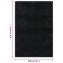 Short fluffy soft washable black carpet 160x230 cm by vidaXL, Rugs - Ref: Foro24-342186, Price: 86,35 €, Discount: %