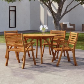 Mesa de jardín madera maciza de acacia Ø110 cm de vidaXL, Mesas de jardín - Ref: Foro24-363303, Precio: 258,99 €, Descuento: %