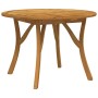 Solid acacia wood garden table Ø110 cm by vidaXL, Garden tables - Ref: Foro24-363303, Price: 258,50 €, Discount: %