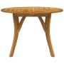 Solid acacia wood garden table Ø110 cm by vidaXL, Garden tables - Ref: Foro24-363303, Price: 258,50 €, Discount: %