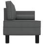 Diwansofa mit Kissen und Kissen aus dunkelgrauem Stoff von vidaXL, Tagesbetten - Ref: Foro24-355019, Preis: 193,77 €, Rabatt: %