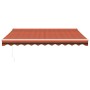 Toldo retráctil aluminio y tela naranja y marrón 3x2,5 m de vidaXL, Toldos - Ref: Foro24-3154441, Precio: 273,53 €, Descuento: %