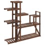 Solid fir wood flower stand 110x25x111 cm by vidaXL, Pot stands - Ref: Foro24-362867, Price: 83,95 €, Discount: %