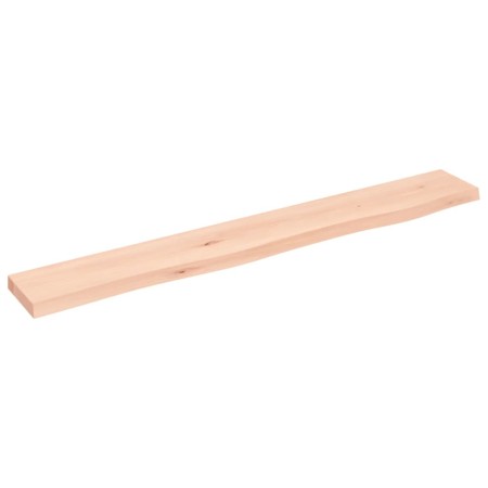 Untreated solid oak wood wall shelf 80x10x2 cm by vidaXL, Shelves and shelves - Ref: Foro24-363536, Price: 17,90 €, Discount: %