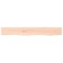 Untreated solid oak wood wall shelf 80x10x2 cm by vidaXL, Shelves and shelves - Ref: Foro24-363536, Price: 17,90 €, Discount: %