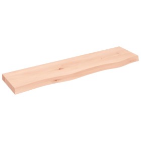 Solid untreated oak wood wall shelf 80x20x4 cm by vidaXL, Shelves and shelves - Ref: Foro24-363540, Price: 43,68 €, Discount: %