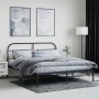 Bed frame with black metal headboard 180x200 cm by vidaXL, Beds and slatted bases - Ref: Foro24-353639, Price: 148,66 €, Disc...