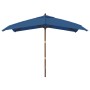 Azure blue wooden pole garden umbrella 300x300x273 cm by vidaXL, Umbrellas - Ref: Foro24-363198, Price: 83,97 €, Discount: %