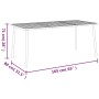 Anthracite gray steel garden table 165x80x71 cm by vidaXL, Garden tables - Ref: Foro24-362740, Price: 167,43 €, Discount: %