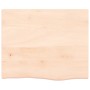 Untreated solid oak wood wall shelf 60x50x2 cm by vidaXL, Shelves and shelves - Ref: Foro24-363530, Price: 45,99 €, Discount: %