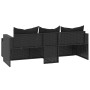 Conjunto de muebles de jardín ratán sintético negro de vidaXL, Conjuntos de jardín - Ref: Foro24-362330, Precio: 373,14 €, De...