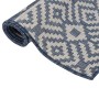 Blau gestreifter flachgewebter Outdoor-Teppich 80x150 cm von vidaXL, Teppiche - Ref: Foro24-340834, Preis: 23,10 €, Rabatt: %