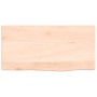 Untreated solid oak wood wall shelf 40x20x6 cm by vidaXL, Shelves and shelves - Ref: Foro24-363505, Price: 33,46 €, Discount: %