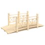 Gartenbrücke mit Tannenholzgeländer 150x67x56cm von vidaXL, Gartenbrücken - Ref: Foro24-363359, Preis: 153,02 €, Rabatt: %