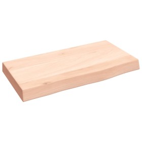 Untreated solid oak wood wall shelf 40x20x4 cm by vidaXL, Shelves and shelves - Ref: Foro24-363504, Price: 25,99 €, Discount: %