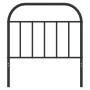 Black metal headboard 90 cm by vidaXL, Headboards and footboards - Ref: Foro24-353663, Price: 29,54 €, Discount: %