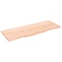 Solid untreated oak wood wall shelf 100x40x2 cm by vidaXL, Shelves and shelves - Ref: Foro24-363563, Price: 56,97 €, Discount: %