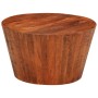 Mesa de centro de madera maciza de mango rugosa Ø 52x30 cm de vidaXL, Mesas de centro - Ref: Foro24-353728, Precio: 120,83 €,...