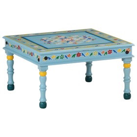 Hand painted solid turquoise mango wood coffee table by vidaXL, Coffee table - Ref: Foro24-353761, Price: 62,57 €, Discount: %