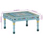 Hand painted solid turquoise mango wood coffee table by vidaXL, Coffee table - Ref: Foro24-353761, Price: 62,57 €, Discount: %