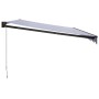 Toldo retráctil aluminio y tela azul y blanco 5x3 m de vidaXL, Toldos - Ref: Foro24-3154450, Precio: 380,99 €, Descuento: %