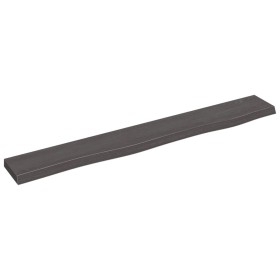 Dark brown treated oak wood wall shelf 80x10x2 cm by vidaXL, Shelves and shelves - Ref: Foro24-363776, Price: 17,65 €, Discou...