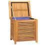 Garden storage box with solid teak bag 60x50x58 cm by vidaXL, Outdoor storage boxes - Ref: Foro24-363269, Price: 176,99 €, Di...