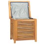 Garden storage box with solid teak bag 60x50x58 cm by vidaXL, Outdoor storage boxes - Ref: Foro24-363269, Price: 176,99 €, Di...