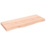 Estante de pared madera maciza roble sin tratar 100x40x(2-6) cm de vidaXL, Estantes y estanterías - Ref: Foro24-363565, Preci...