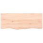 Estante de pared madera maciza roble sin tratar 100x40x(2-6) cm de vidaXL, Estantes y estanterías - Ref: Foro24-363565, Preci...