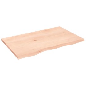 Untreated solid oak wood wall shelf 80x50x2 cm by vidaXL, Shelves and shelves - Ref: Foro24-363548, Price: 55,99 €, Discount: %