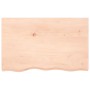 Untreated solid oak wood wall shelf 80x50x2 cm by vidaXL, Shelves and shelves - Ref: Foro24-363548, Price: 55,96 €, Discount: %