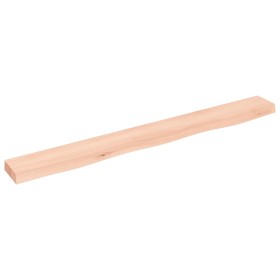 Untreated solid oak wood wall shelf 100x10x4 cm by vidaXL, Shelves and shelves - Ref: Foro24-363555, Price: 30,40 €, Discount: %