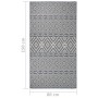 Blue striped flat weave outdoor rug 80x150 cm by vidaXL, Rugs - Ref: Foro24-340834, Price: 23,10 €, Discount: %