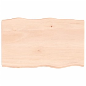 Tablero de mesa madera maciza borde natural 80x50x(2-6) cm de vidaXL, Tableros para mesas - Ref: Foro24-363877, Precio: 70,99...