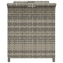 Banco de jardín con cojín ratán sintético gris 116x46x57 cm de vidaXL, Bancos de jardín - Ref: Foro24-363418, Precio: 137,18 ...