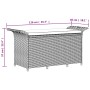 Garden bench with gray synthetic rattan cushion 116x46x57 cm by vidaXL, garden benches - Ref: Foro24-363418, Price: 137,47 €,...