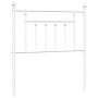 Cabecero de metal blanco 80 cm de vidaXL, Cabeceros y pies de cama - Ref: Foro24-353613, Precio: 29,63 €, Descuento: %