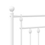 Cabecero de metal blanco 80 cm de vidaXL, Cabeceros y pies de cama - Ref: Foro24-353613, Precio: 29,63 €, Descuento: %