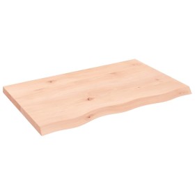 Solid untreated oak wood wall shelf 80x50x(2-4) cm by vidaXL, Shelves and shelves - Ref: Foro24-363549, Price: 75,35 €, Disco...