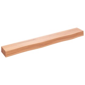 Light brown treated oak wood wall shelf 80x10x6cm by vidaXL, Shelves and shelves - Ref: Foro24-363658, Price: 36,99 €, Discou...