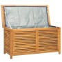 Garten-Aufbewahrungsbox mit massivem Teakholzbeutel 114x50x58 cm von vidaXL, Aufbewahrungsboxen für den Außenbereich - Ref: F...