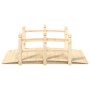 Puente de jardín con barandillas madera de abeto 150x67x56cm de vidaXL, Puentes de jardín - Ref: Foro24-363355, Precio: 132,8...