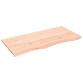 Untreated solid oak wood wall shelf 100x50x2 cm by vidaXL, Shelves and shelves - Ref: Foro24-363566, Price: 72,99 €, Discount: %