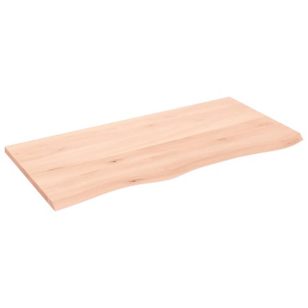 Untreated solid oak wood wall shelf 100x50x2 cm by vidaXL, Shelves and shelves - Ref: Foro24-363566, Price: 72,72 €, Discount: %