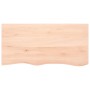 Estante de pared madera maciza de roble sin tratar 100x50x2 cm de vidaXL, Estantes y estanterías - Ref: Foro24-363566, Precio...