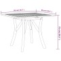 Solid acacia wood garden table 85x85x75 cm by vidaXL, Garden tables - Ref: Foro24-363304, Price: 150,79 €, Discount: %