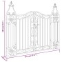 Puerta de jardín de hierro forjado negro 121x8x100 cm de vidaXL, Puertas de jardín - Ref: Foro24-363430, Precio: 100,14 €, De...