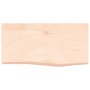 Untreated solid oak wood wall shelf 60x30x(2-6) cm by vidaXL, Shelves and shelves - Ref: Foro24-363526, Price: 55,15 €, Disco...